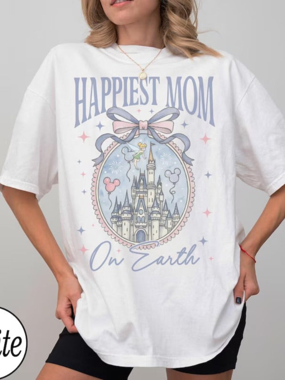 Happiest Mom On Earth Shirt, Graphic Bow Mom T-shirt, Mothers Day Gift